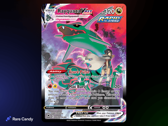 Rayquaza VMAX Trainer Gallery TG20/TG30 from Pok�mon Silver Tempest