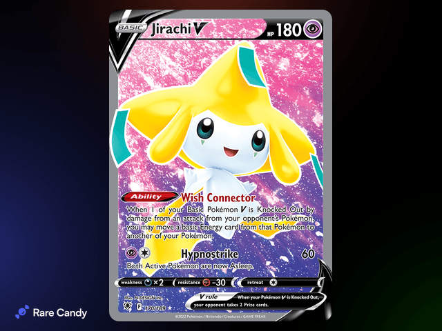 Jirachi V Alternate Art Ultra Rare 170/189 from Pokémon Astral Radiance