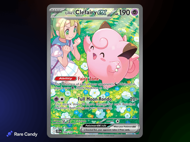 Lillie's Clefairy ex Special Illustration Rare 184/159 from Pokémon Journey Together