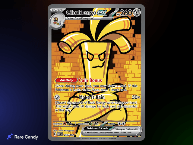 Gholdengo ex Special Illustration Rare 252/182 from Pokémon Paradox Rift