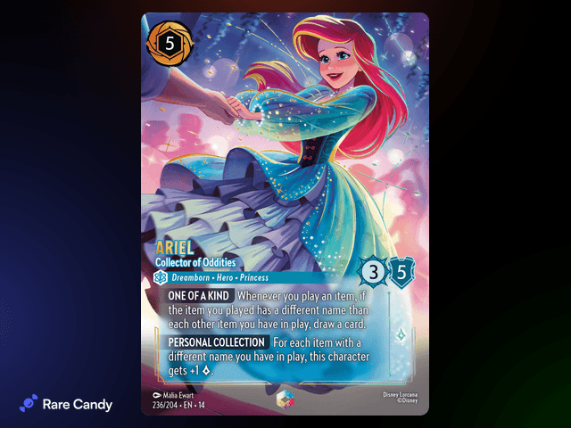 Ariel - Collector of Oddities Enchanted #236 from Lorcana: Hyperia City