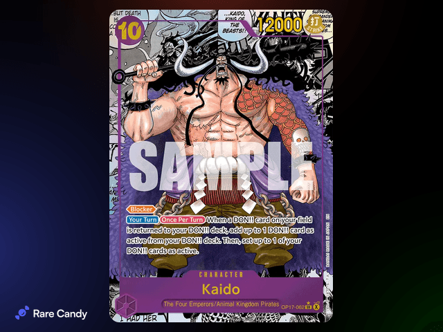 #5 Kaido Manga Alt Art Super Rare: OP-17