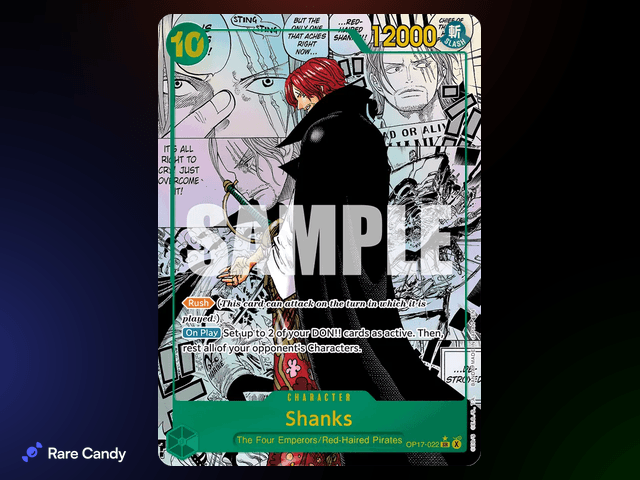 #3 Shanks Manga Alt Art Super Rare: OP-17