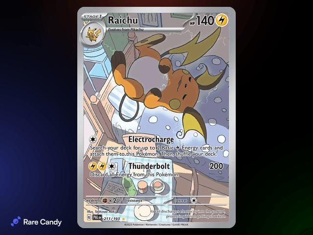 Raichu Illustration Rare 211/193 from Pokémon Paldea Evolved