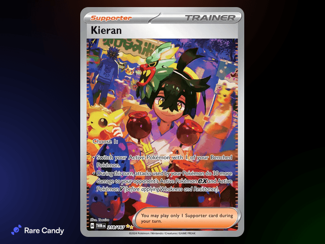 Kieran Special Illustration Rare 218/167 from Pokémon Twilight Masquerade