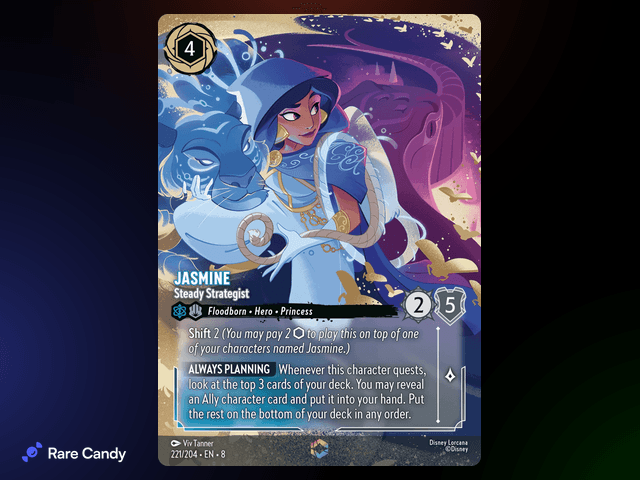 Jasmine - Steady Strategist Enchanted #221 from Lorcana: Reign of Jafar