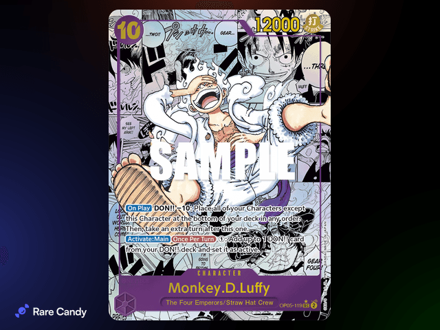 #1 Monkey.D.Luffy Gear 5 Manga Alt Art Secret Rare: OP-05