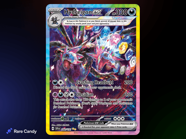 Hydreigon ex Special Illustration Rare 240/191 from Pokémon Surging Sparks