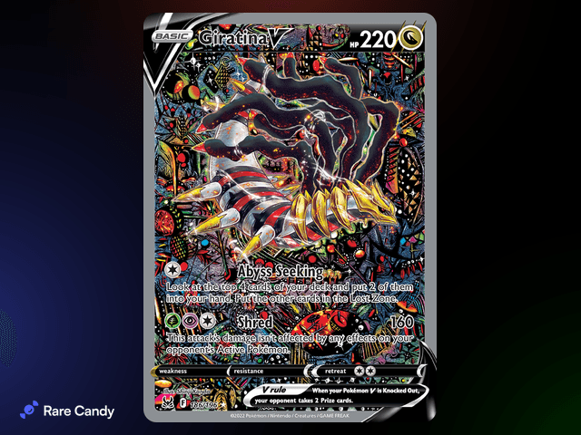 Giratina V Alternate Art Ultra Rare 186/196 from Pok�mon Lost Origin