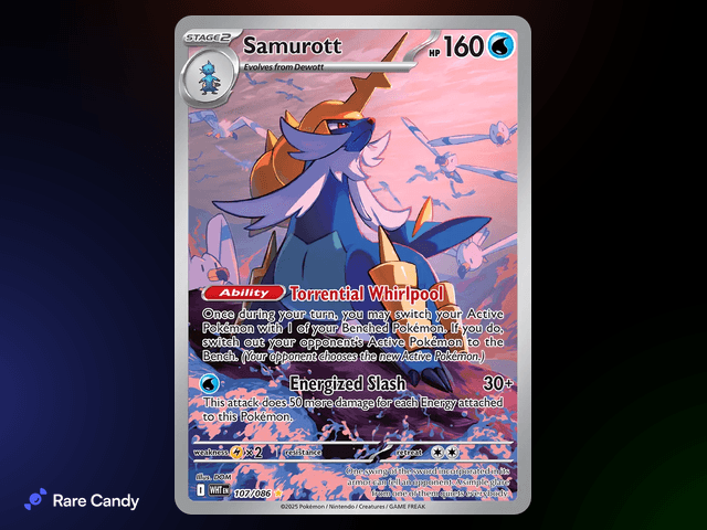 Samurott Illustration Rare 107/086 from Pokémon White Flare