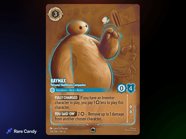 Baymax - Personal Healthcare Companion Enchanted #218 from Lorcana: Azurite Sea