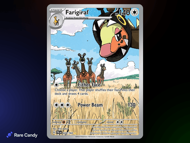 Farigiraf Illustration Rare 228/193 from Pokémon Paldea Evolved