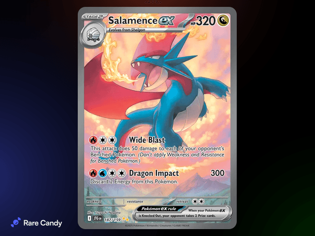 Salamence ex Special Illustration Rare 187/159 from Pokémon Journey Together