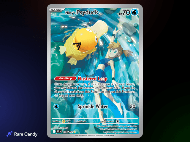 Misty's Psyduck Illustration Rare 193/182 from Pokémon Destined Rivals