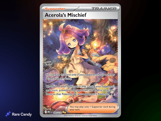 Acerola's Mischief SIR - Mega Evolution #183