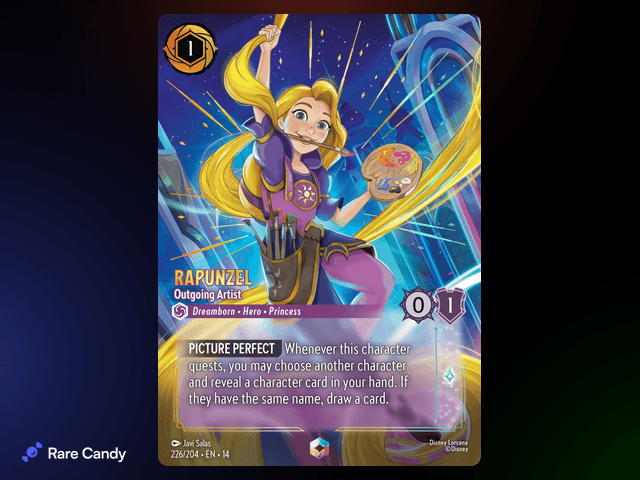 Rapunzel - Outgoing Artist Enchanted #226 from Lorcana: Hyperia City