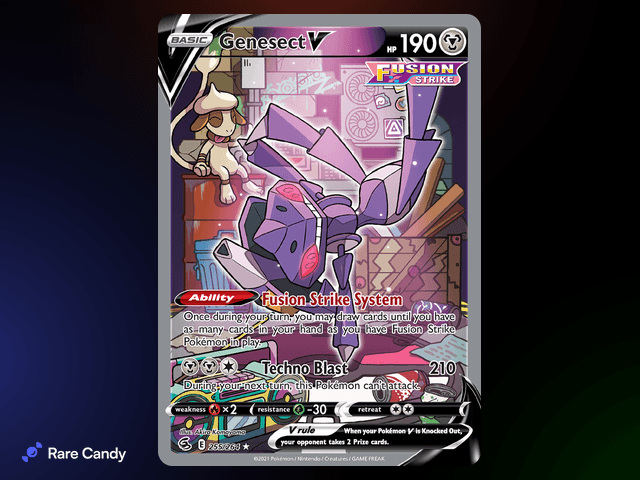 Genesect V Alternate Art Ultra Rare 255/264 from Pok�mon Fusion Strike