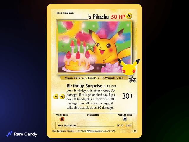 #6 ____'s Pikachu — Celebrations Classic Collection