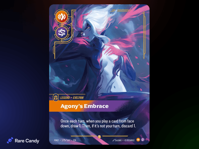 Agony's Embrace Overnumbered 175/167 from Riftbound: Radiance