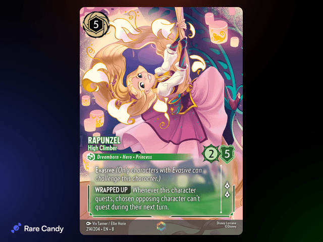 Rapunzel - High Climber Enchanted #214 from Lorcana: Reign of Jafar