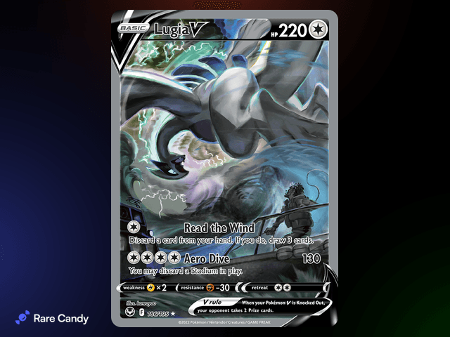 Lugia V Alternate Art Ultra Rare 186/195 from Pok�mon Silver Tempest