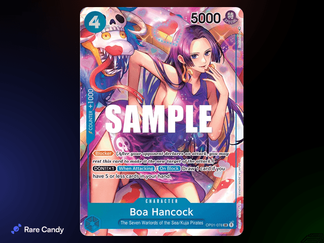 #9 Boa Hancock Alt Art Super Rare: Romance Dawn