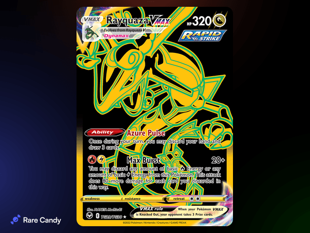 Rayquaza VMAX Trainer Gallery Secret Rare TG29/TG30 from Pok�mon Silver Tempest