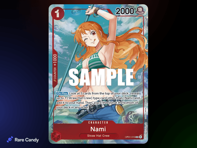 #5 Nami Alt Art Rare: Romance Dawn