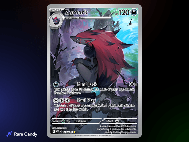 Zoroark Illustration Rare 143/086 from Pokémon White Flare