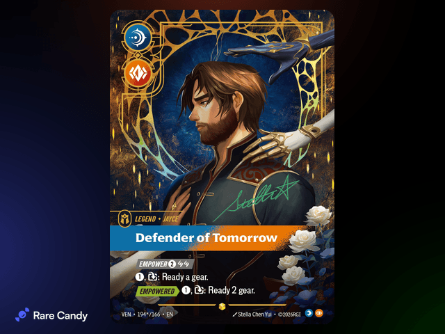 Jayce: Defender of Tomorrow Signature 194*/166 from Riftbound: Vendetta