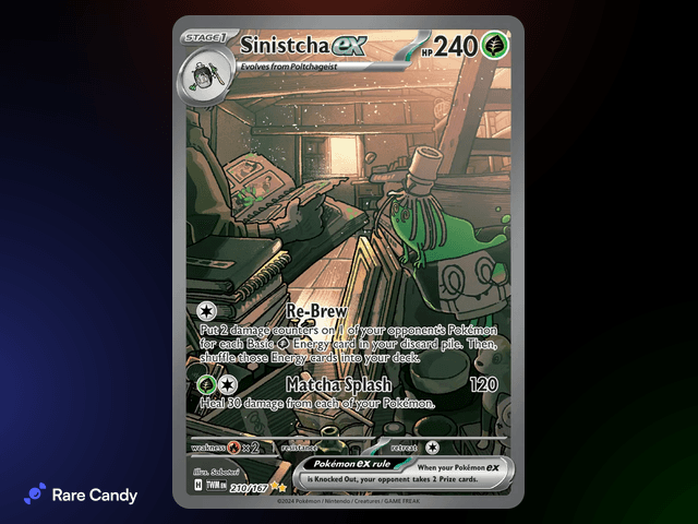 Sinistcha ex Special Illustration Rare 210/167 from Pokémon Twilight Masquerade