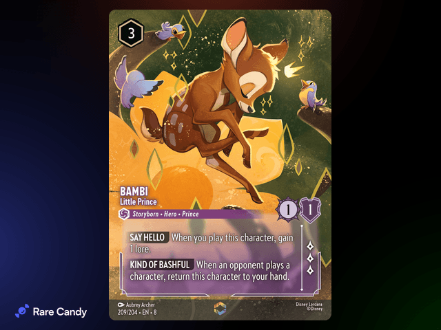 Bambi - Little Prince Enchanted #209 from Lorcana: Reign of Jafar