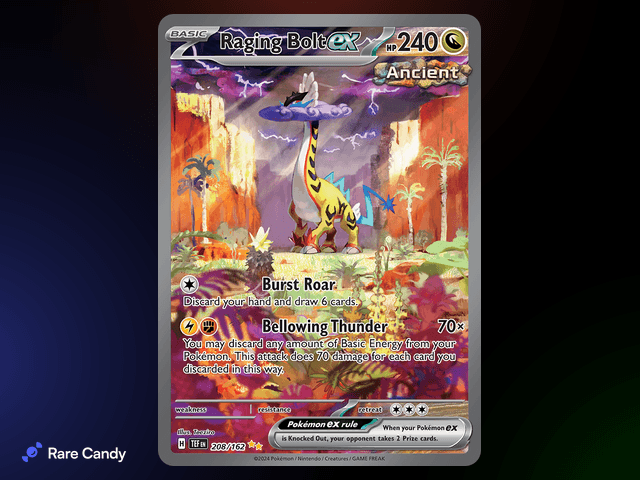 Raging Bolt ex Special Illustration Rare 208/162 from Pok�mon Temporal Forces