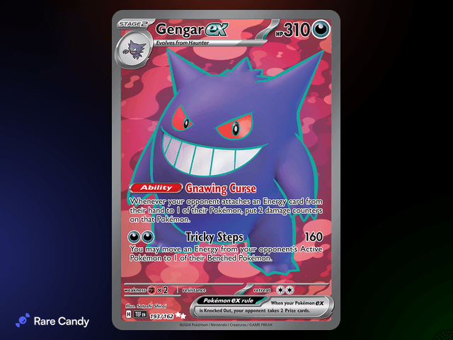 Gengar ex Ultra Rare 193/162 from Pok�mon Temporal Forces