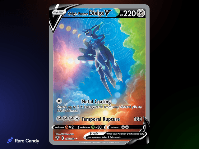 Origin Forme Dialga V Alternate Art Ultra Rare 177/189 from Pokémon Astral Radiance
