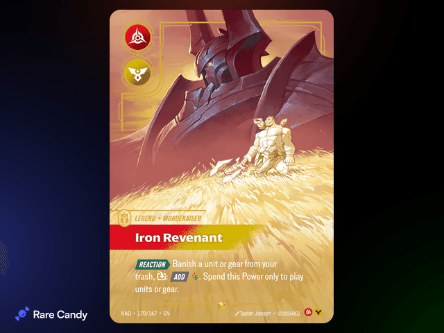 Iron Revenant Overnumbered 170/167 from Riftbound: Radiance