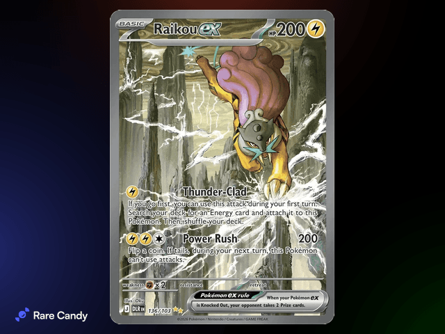 Raikou ex Special Illustration Rare (English Delta Reign scan, #136/103) - Delta Reign