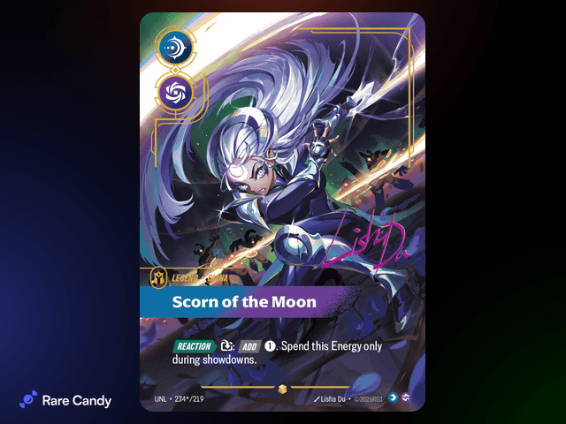 Diana: Scorn of the Moon Signature 234*/219 from Riftbound: Unleashed