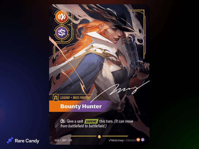 Miss Fortune: Bounty Hunter Signature 309*/298 from Riftbound: Origins