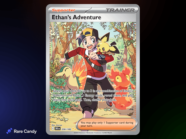 Ethan's Adventure Special Illustration Rare 236/182 from Pokémon Destined Rivals