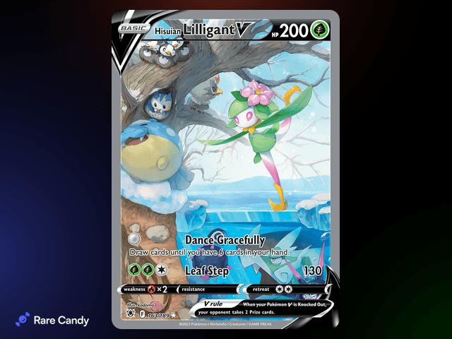 Hisuian Lilligant V Alternate Art Ultra Rare 163/189 from Pokémon Astral Radiance
