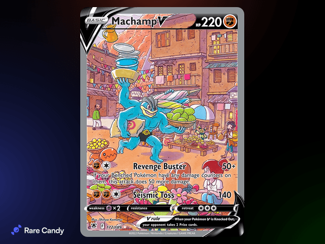 Machamp V Alternate Art Ultra Rare 172/189 from Pokémon Astral Radiance