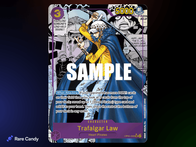 #2 Trafalgar Law Manga Alt Art Super Rare: OP-05