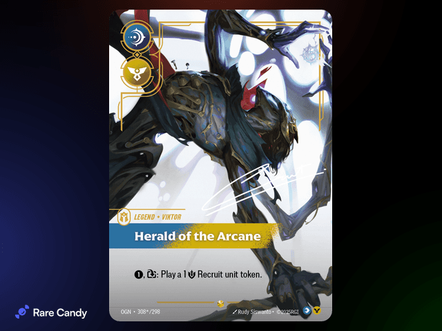 Viktor: Herald of the Arcane Signature 308*/298 from Riftbound: Origins