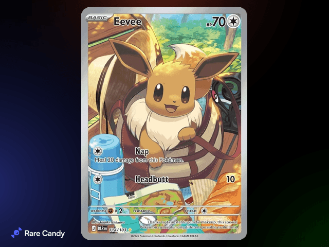 Eevee Illustration Rare (English Delta Reign scan, #114/103) - Delta Reign