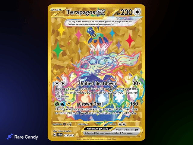 Terapagos ex Mega Hyper Rare #173/142 – Stellar Crown
