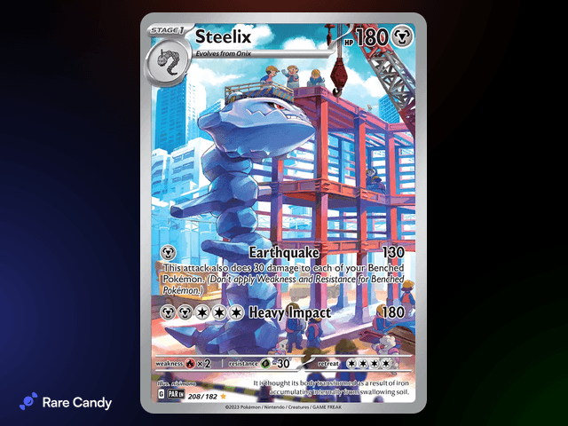 Steelix Illustration Rare 208/182 from Pokémon Paradox Rift