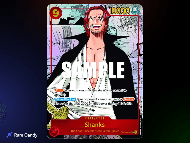 #1 Shanks Manga Alt Art Secret Rare: Romance Dawn