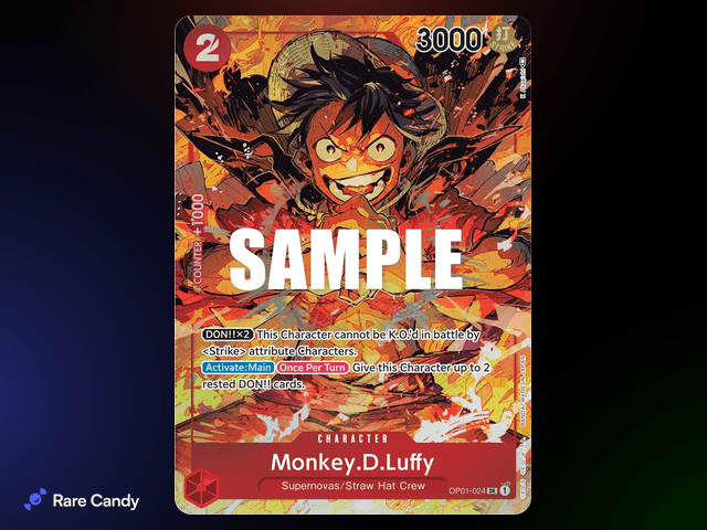 #8 Monkey.D.Luffy Alt Art Super Rare: Romance Dawn