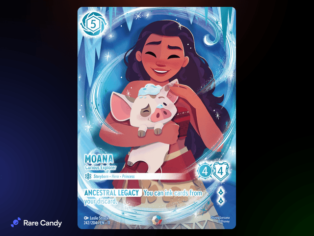 Moana - Curious Explorer Iconic #242 from Lorcana: Winterspell
